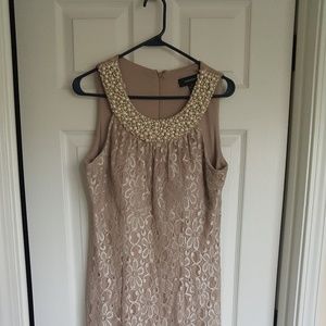 Pearl embellished formal dress